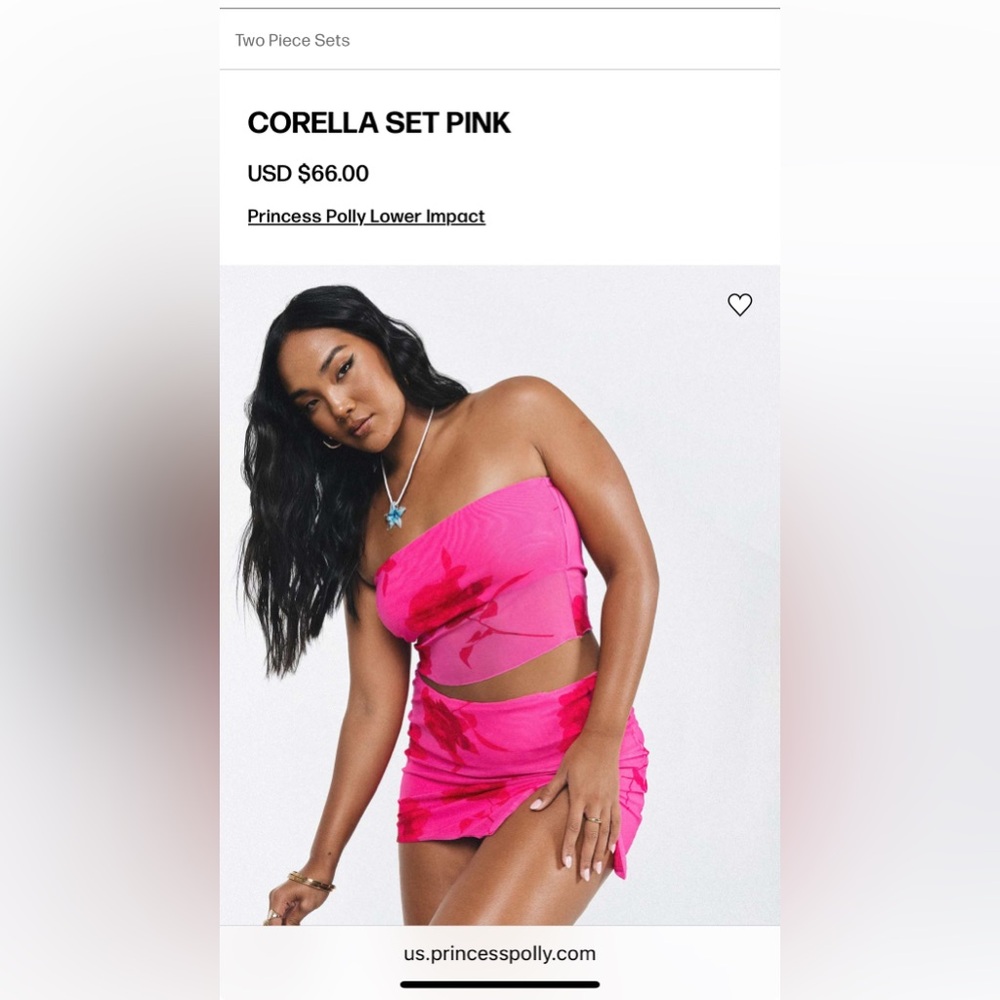 Princess Polly Corella Pink Set